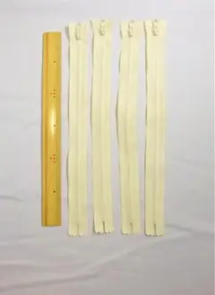 ビスロンファスナー　30cm　オフホワイト　5本
