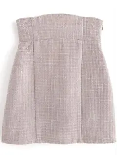 ハイウエストツイードタイトミニスカート[gc224]