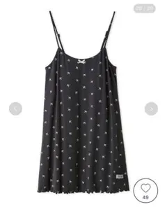 針抜きリボン柄カップインキャミソール♡ ジェラピケ