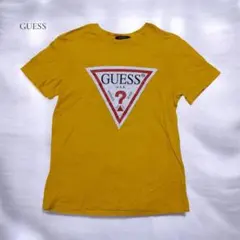 GUESS 半袖Tシャツ ビッグロゴ イエロー M クルーネック