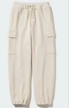 UNIQLO スウェットカーゴパンツ オフホワイト