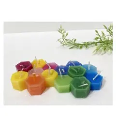 ⑲キャンドル　ミニサイズ　燃焼約10分　カラフル　ハンドメイド　癒し　仏壇