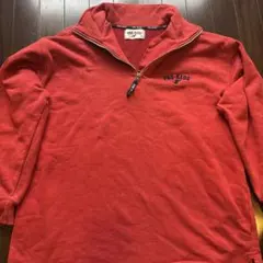 プロケッズ PRO-KEDS 90s頃 ヴィンテージ ハーフジップスウェット 赤