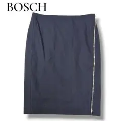 ボッシュ　サイドダブルジップ　スリット入り　タイトスカート　38（M）　ブラックのサムネイル
