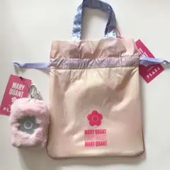 PLAZA限定 マリークワント カラビナ付きポーチ と 巾着ポーチ 2点セット