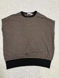 AMERICAN HOLIC ボーダー柄 半袖ニット Mサイズのサムネイル