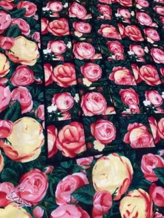 貴重‼️✳️KENZOケンゾー 薔薇ウール大判ストール‼️✳️ビンテージ✳️ 高田賢三　毛のサムネイル