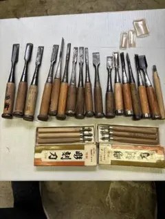 大工道具 鑿 義廣 他6本組 ノミ のみ 組鑿 追入鑿 - メルカリ