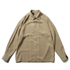 美品N.HOOLYWOOD Open Collar Shirt 38 Beigeのサムネイル