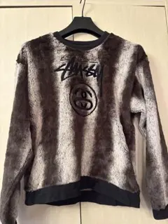 希少stussy ファー スウェット
