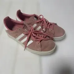 adidas CAMPUS ピンク スエード スニーカー
