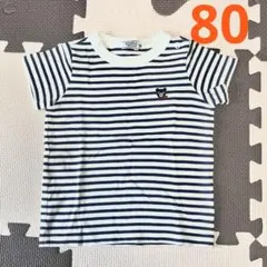 ダブルビー Tシャツ 80 ミキハウス ボーダーのサムネイル