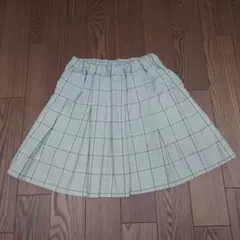 160cm チェック柄 プリーツスカート　グローバルワーク　GLOBALWORK