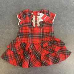 ミキハウス　スワロフスキー　ワンピース 90