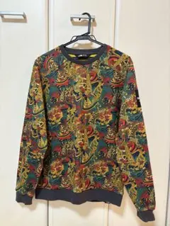 A19264 美品 ポールスミス 20SS ビートルボタニカルスウェット黒赤XL