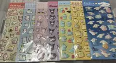 ダイソー　サンリオ　ぷくっとシール　7種