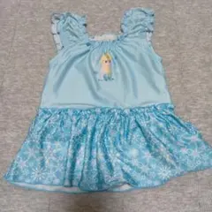 エルサ ワンピース水着 水色 100cm　記名なし