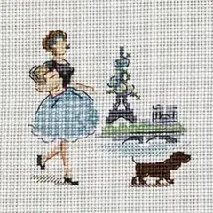 レブロドゥーズパリジェンヌ クロスステッチ図案 No.4 水玉 - メルカリ