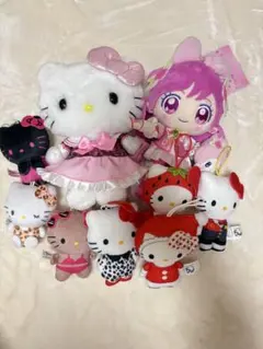 大人気ハローキティ ぬいぐるみセット 8体➕プリキュアマイメロディ