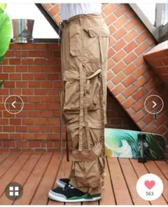 ヒューストン ナイロン テクノパンツ/カーゴパンツ　M　コヨーテのサムネイル
