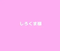 しろくま様専用ページ