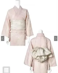 GRL 線画花柄浴衣セット ピンク【新品未使用】