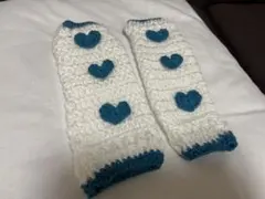 ベビー用ハート模様のレッグウォーマー