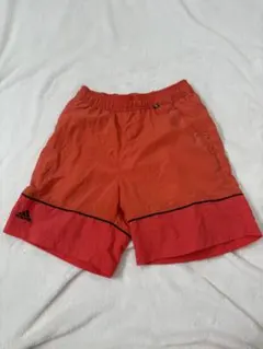 adidas ハーフスイムパンツ オレンジ/赤