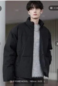 新品特価ASTRONOMYダウンジャケットL ハイネック中綿ショートジャケット