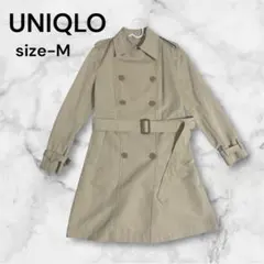 【美品✨】UNIQLO トレンチコート ベージュ ベルト付き ロング丈 M 春秋