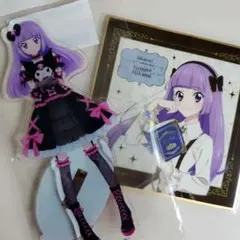 アイカツ！氷上スミレ　 サンリオクロミコラボアクスタ　アンティーク色紙