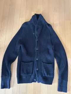 Gap ブラックリブ編みカーディガン
