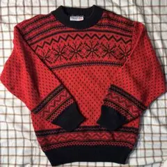 USA 推定90s 赤ニット