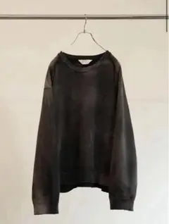 25ssANCELLM UNEVENNESSSWEATSHIRTBLACK1