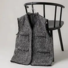 エヌナチュラルビューティーベーシック フリンジツイードジレ