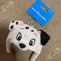 101匹わんちゃん　ファンキャップキーチェーン　キーホルダー　ディズニーランド