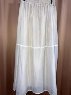 しまむら tal by yumi シアースカート シースルー フレアスカート