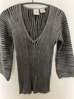 A/X Armani Exchange ストライプニット Mサイズ　収縮性有りのサムネイル