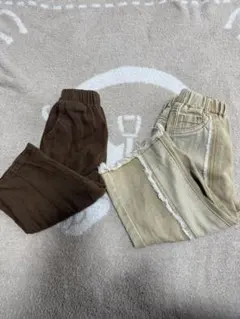 ブラウン・ベージュ カジュアルパンツ 80〜90