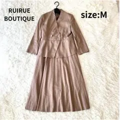 ルイルエブティック 入園式 卒園式 プリーツワンピース セレモニー M