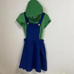 グリーンブラザーズ コスプレ衣装 レディース マリオ風 4点セット　ハロウィン