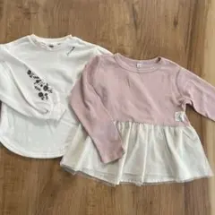 セラフ　新品未使用　長袖　ロンT Tシャツ　トレーナー　ペプラム　刺繍