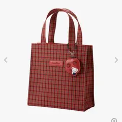 ♡新品未使用♡《ファミリア》トートバッグ(小)赤系ファミリアチェック