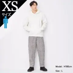 GU フランネルシェフパンツ(チェック4) 茶色チェック