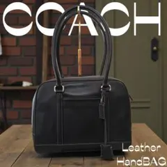 美品✨ COACH ハンドバッグ ブラック レザー ショルダーバッグ コーチ