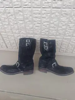 美品✨ルードギャラリーブラックレベル　エンジニアブーツ　ブラック　レザー　M REBELS LEATHER ENGINEER BOOTS (BLACK) / RUDE GALLERY BLACK