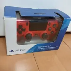動作品！SONY PS4 コントローラー DUALSHOCK4 純正 レッド　箱
