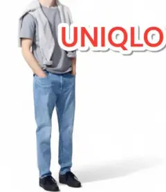 【美品】UNIQLO EZYジーンズ 63ブルー XL