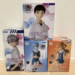 エヴァンゲリヲン新劇場版 シンジ アスカ レイ カヲル フィギュア 新品未開封！