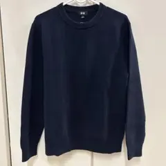 UNIQLO クルーネックセーター M ネイビー